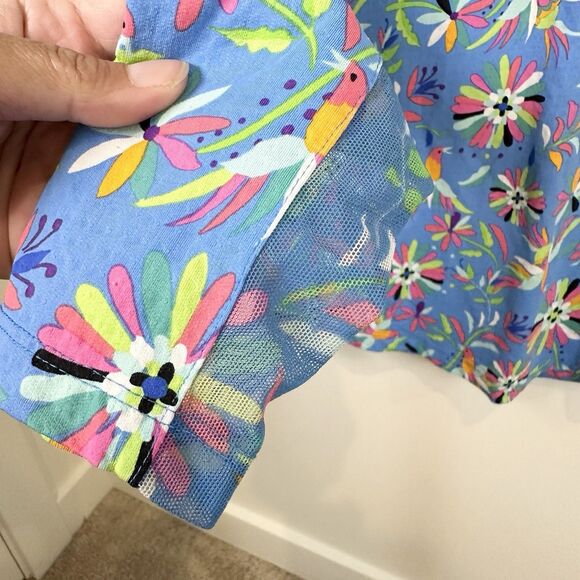 Ibkul Shirt Womens Small Blue 1/4 Zip Golf UPF50 Outdoor Pickleball Vented Bird - Picture 3 of 9